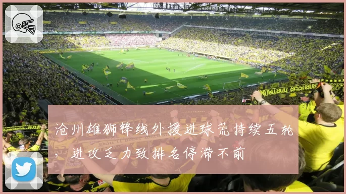 沧州雄狮锋线外援进球荒持续五轮，进攻乏力致排名停滞不前